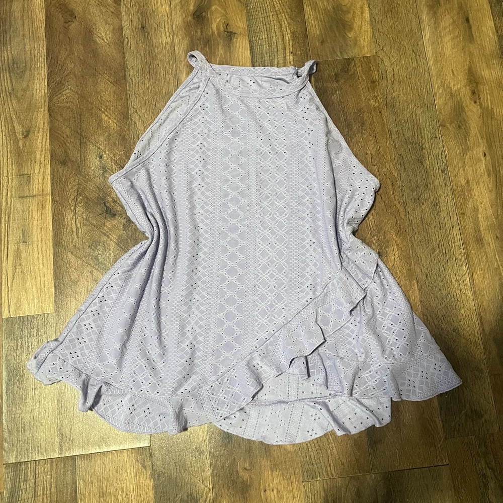 SHEIN Lavender Eyelet Tank Top
